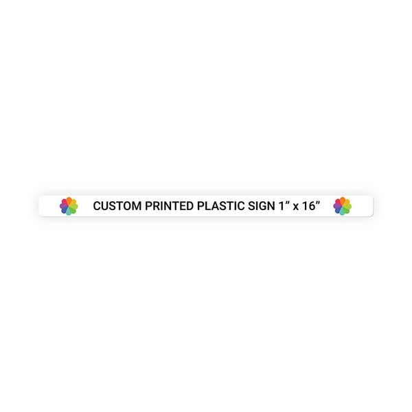 Color Sign Horizontal 1" x 16"