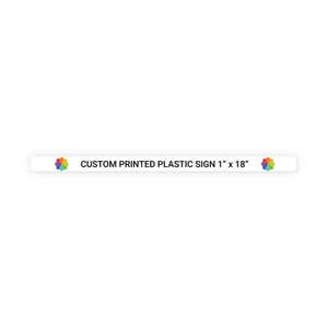 Color Sign Horizontal 1" x 18"