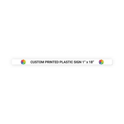 Color 1" x 18" Horizontal Sign