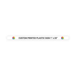 Color Sign Horizontal 1" x 20"