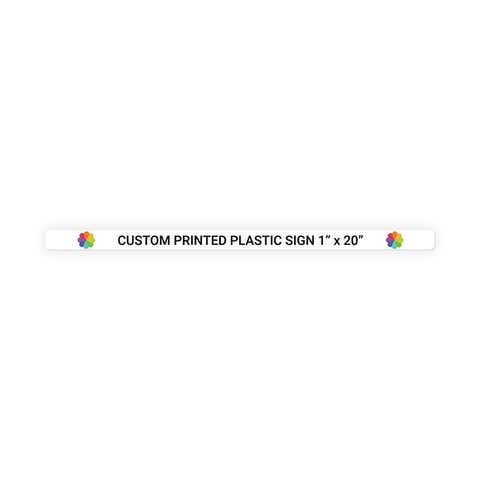 Color 1" x 20" Horizontal Sign