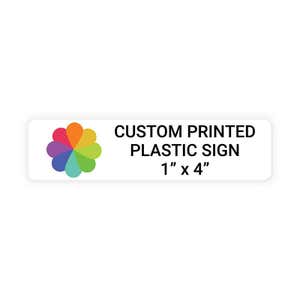 Color Sign Horizontal 1" x 4"