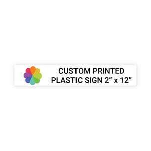 Color Sign Horizontal 2" x 12"