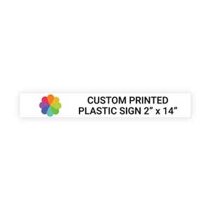 Color Sign Horizontal 2" x 14"