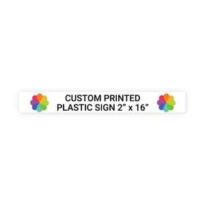 Color Sign Horizontal 2" x 16"