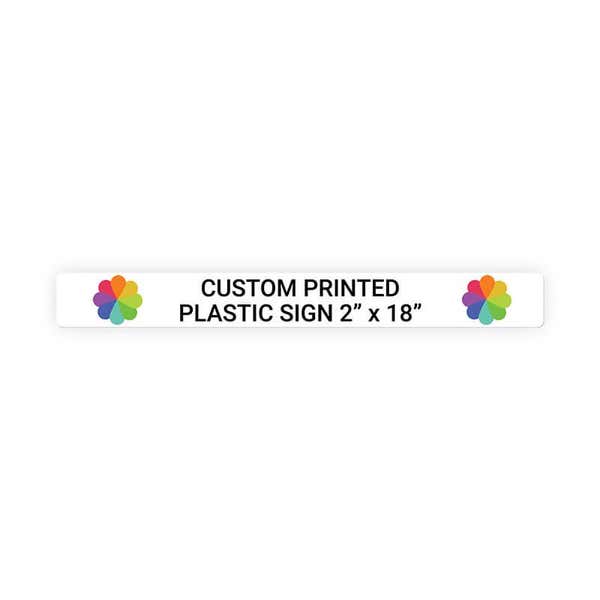 Color Sign Horizontal 2" x 18"