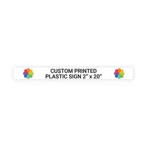 Color Sign Horizontal 2" x 20"