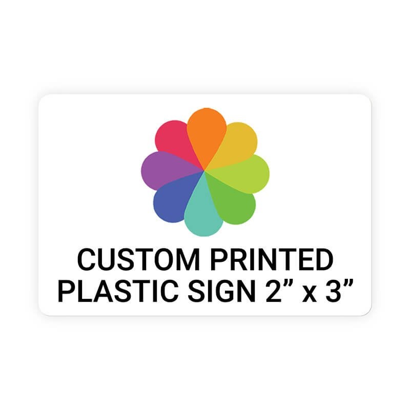 Color Sign Horizontal 2" x 3" Color Sign Horizontal 2" x 3"