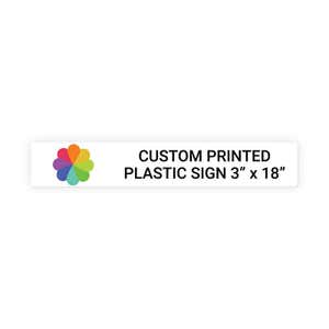 Color Sign Horizontal 3" x 18"