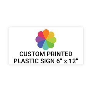 Color Sign Horizontal 6" x 12"