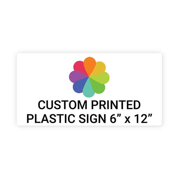 Color 6" x 12" Horizontal Sign