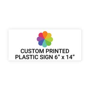 Color Sign Horizontal 6" x 14"