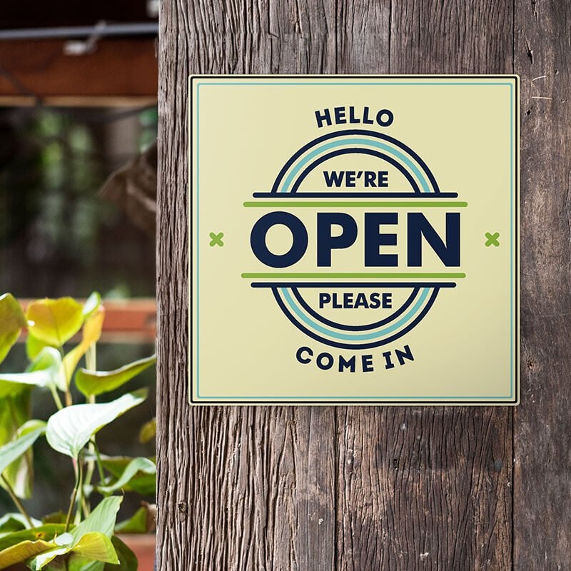 10" x 10" Custom Plastic Sign