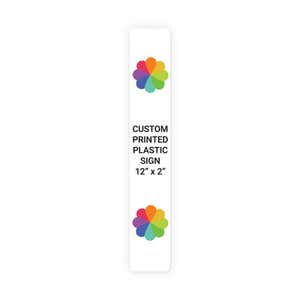 Color Sign Vertical 12" x 2"