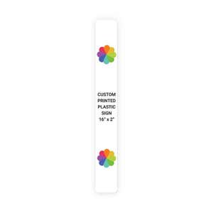 Color Sign Vertical 16" x 2"