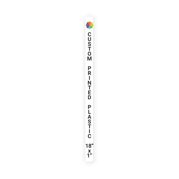 Color Sign Vertical 18" x 1"