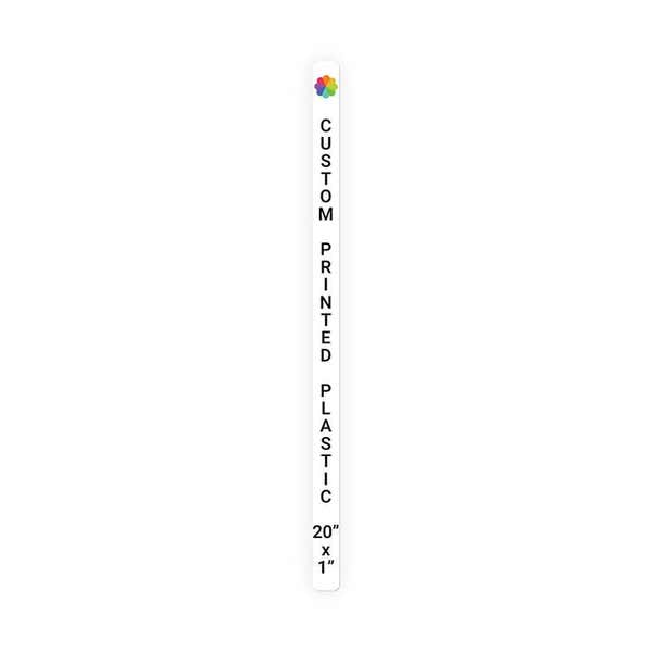 Color 20" x 1" Vertical Sign