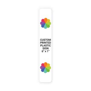 Color Sign Vertical 6" x 1"