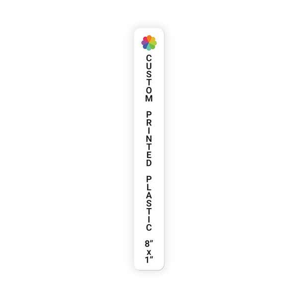 Color 8" x 1" Vertical Sign