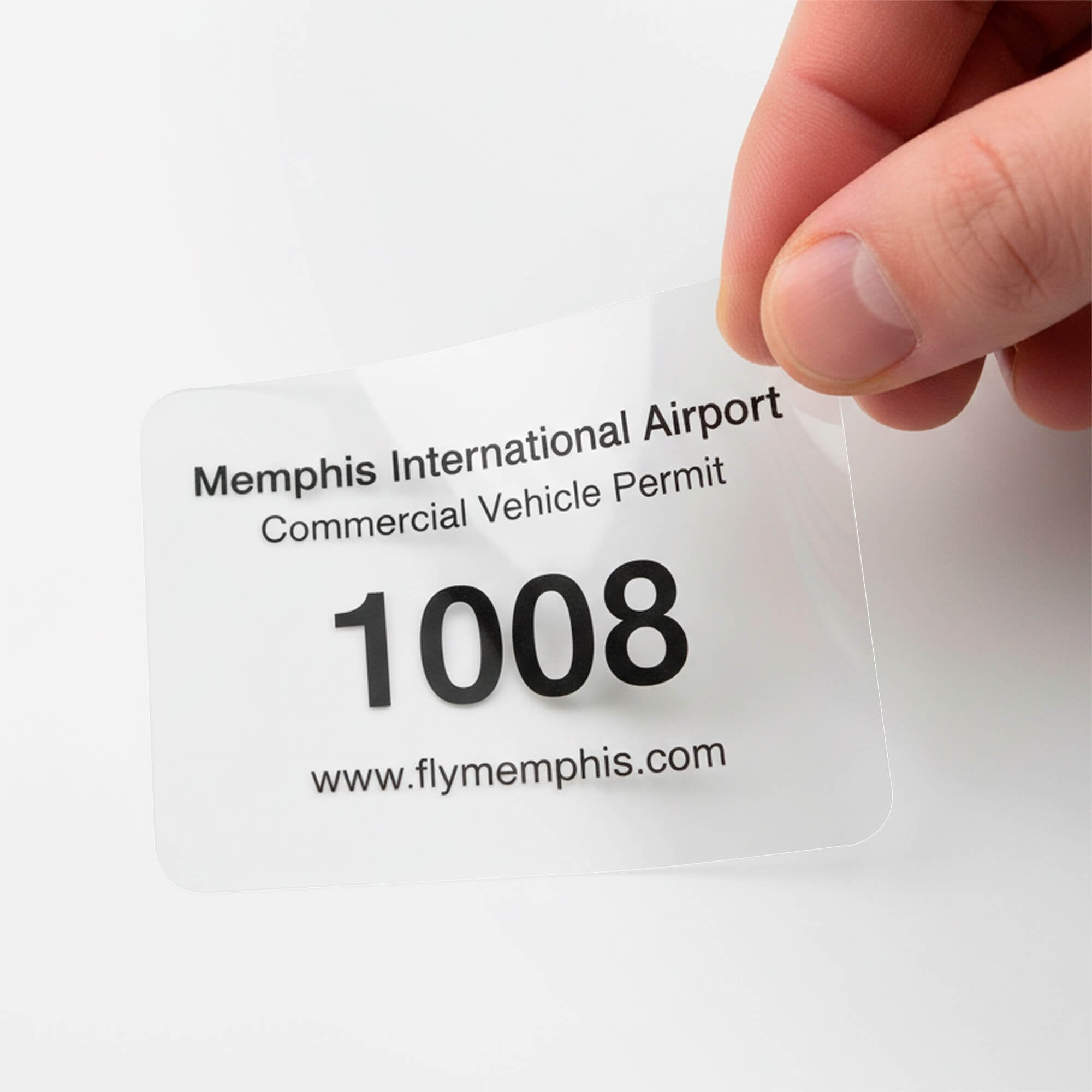 Horizontal Static Window Cling for an airport Horizontal Static Window Cling for an airport