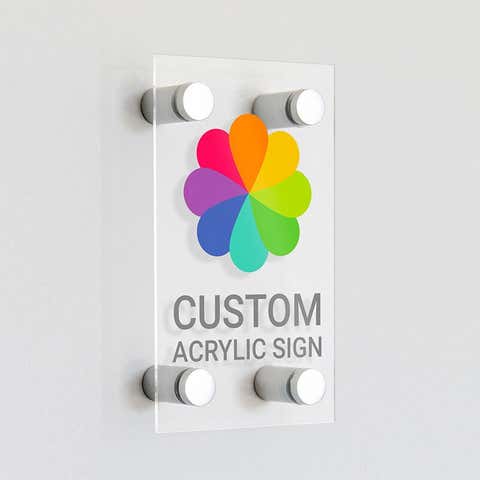 Custom Acrylic Sign 24"x10" - 1/16" Thick