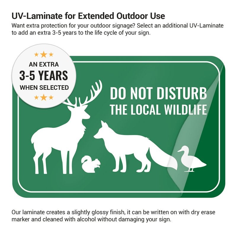 Benefits of adding a UV laminate to aluminum signs to help them last longer outside Benefits of adding a UV laminate to aluminum signs to help them last longer outside