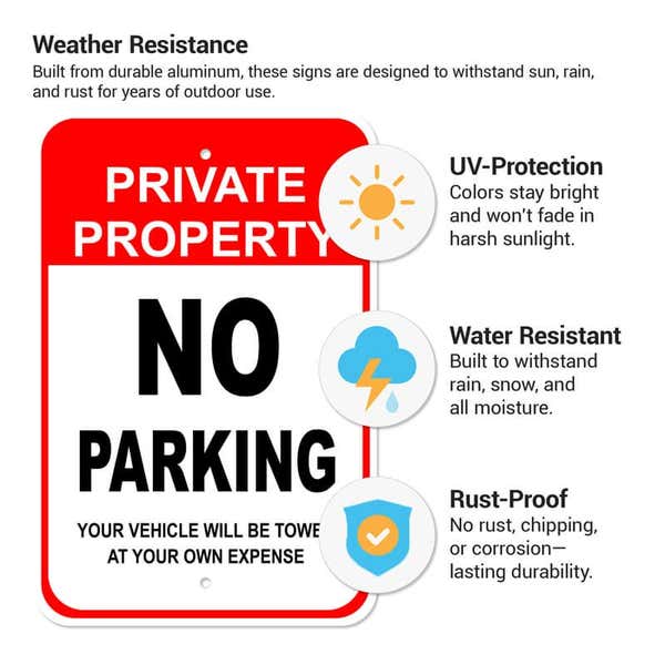 The weather resistance of aluminum signs from Custom Signs