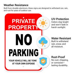 The weather resistance of the aluminum signs