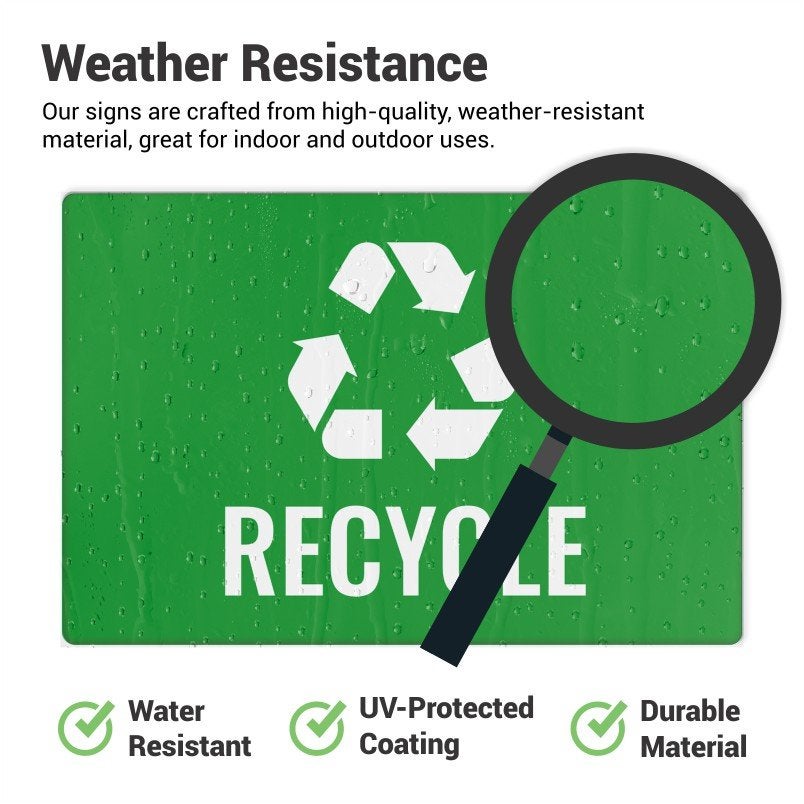 Weather-resistant material is used to create high-quality signs.