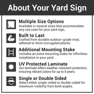 Black Vote Yard Sign | 18" x 24" - alternate view