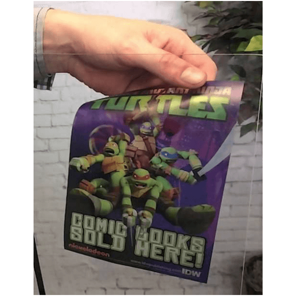 Custom 3" x 2"  Vertical Static Window Cling