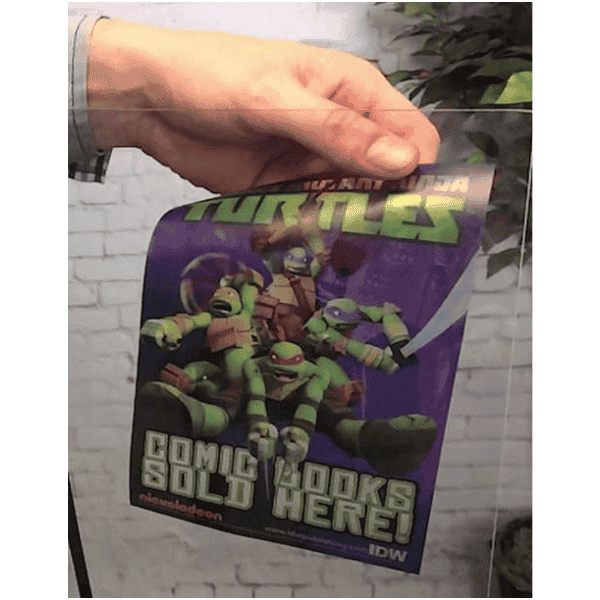 Custom 3" x 2" Vertical Static Window Cling