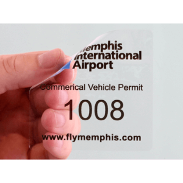 Custom 3" x 3" Square Static Window Cling