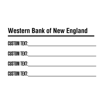 Custom Business Name 4 Line Form Stamp