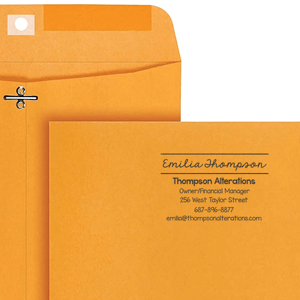 Custom Script 6 Line Profession Stamp Lifestyle