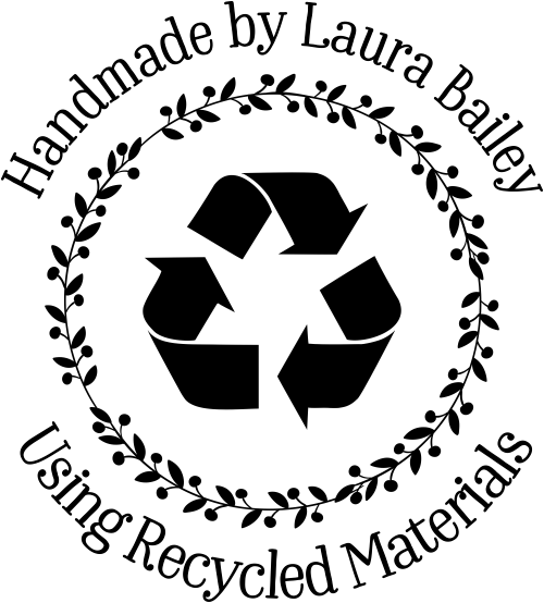 Custom Handmade Recycled Material Rubber Stamp