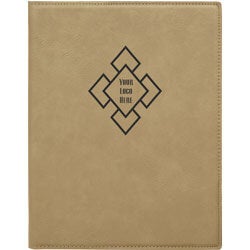 Small Custom Logo Leatherette Folio