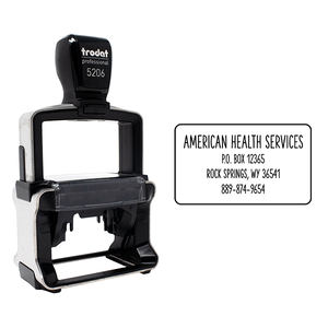 Condensed Rounded Address Stamp with Body
