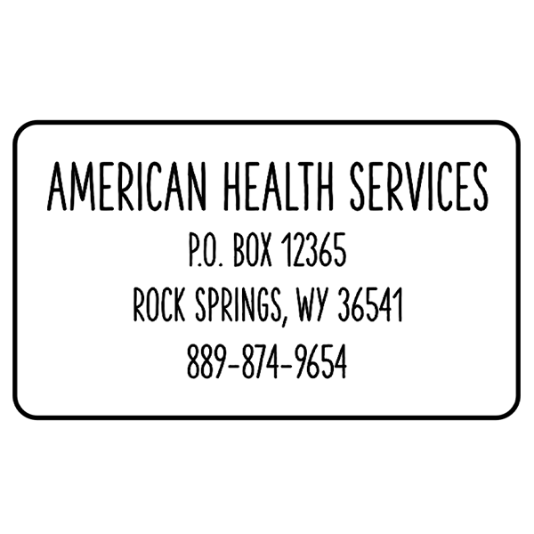 Condensed Rounded Address Stamp