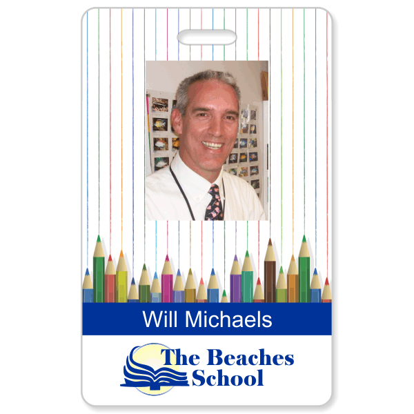 Customizable School Photo ID Badge