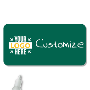Customized 1.25 x 3 Chalkboard Reusable Name Tag