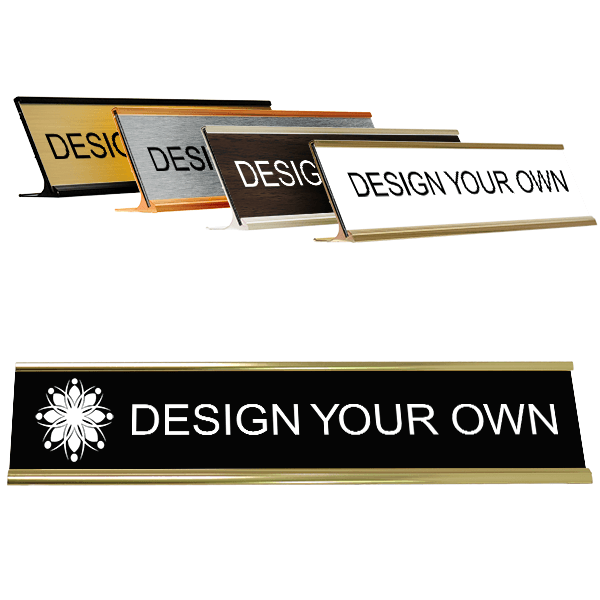 Traditional 2" x 10" Desk Nameplate - Engraved Traditional 2" x 10" Desk Nameplate - Engraved