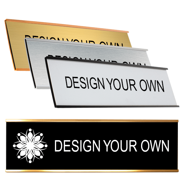 3" x 10" Aluminum Wall Sign w/ Engraved Plastic Insert 3" x 10" Aluminum Wall Sign w/ Engraved Plastic Insert
