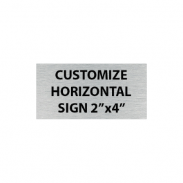 Engraved 2" x 4" Horizontal Sign