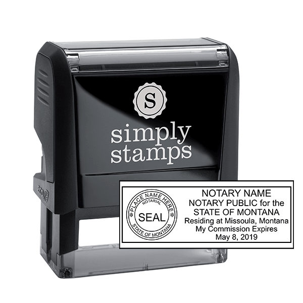 Montana Rectangle Notary Stamp Corp Connect