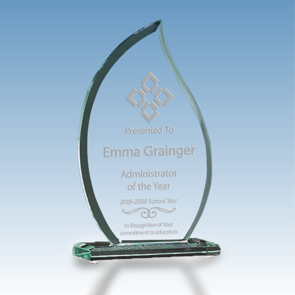 Administrator of the Year Flame Glass Award Administrator of the Year Flame Glass Award