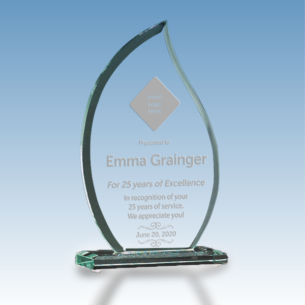 Career Recognition Flame Glass Award Career Recognition Flame Glass Award
