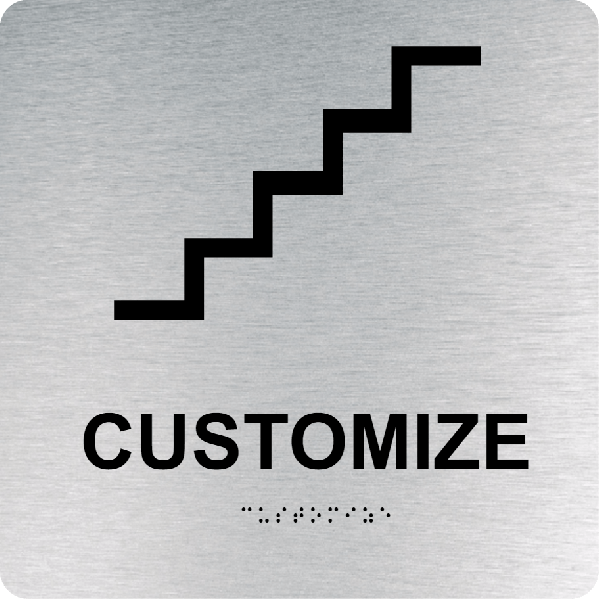 Custom ADA Braille and Tactile Lettering Sign - Square Custom ADA Braille and Tactile Lettering Sign - Square