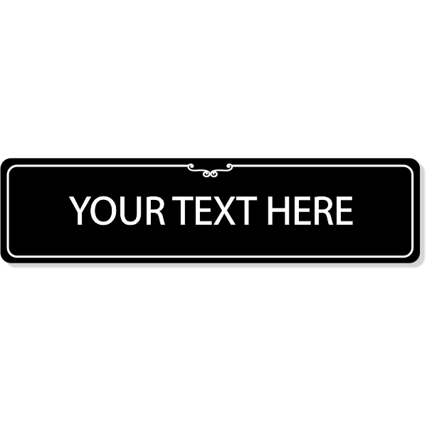 Custom Decorative Room Sign | 2" x 8" Custom Decorative Room Sign | 2" x 8"