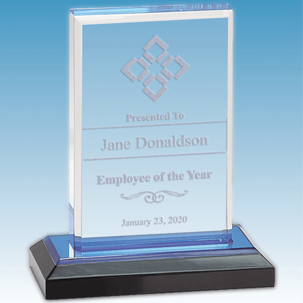 Employee of the Year Straight Bevel Acrylic Award Employee of the Year Straight Bevel Acrylic Award